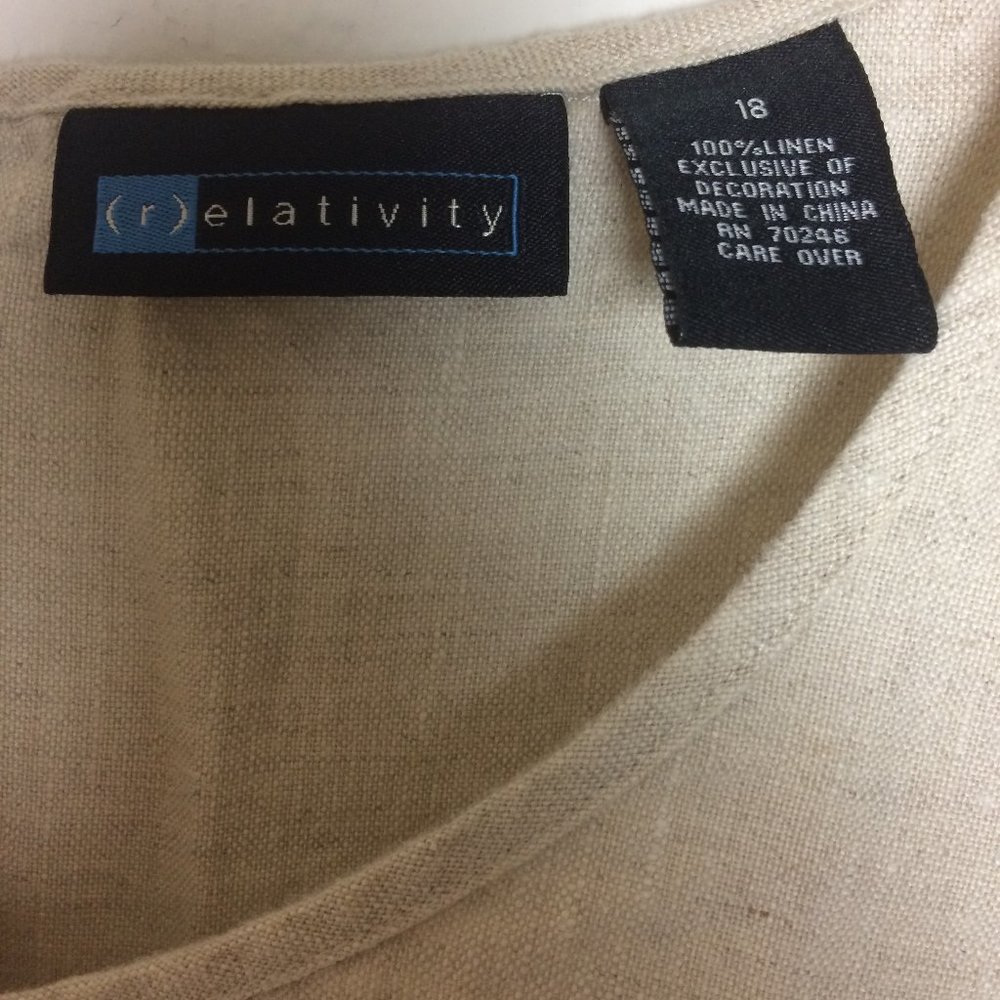Relativity Linen Midi Dress - Picture 3 of 4